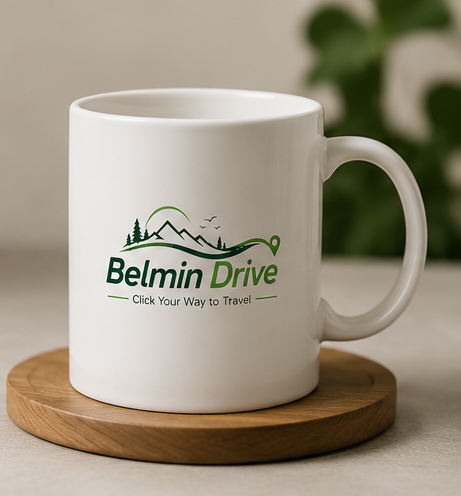 Belmin Drive promotional mug design by QUADMEDIA.TVM
