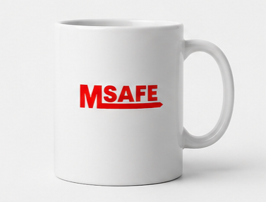 MSAFE Industries branded mug design by QUADMEDIA.TVM